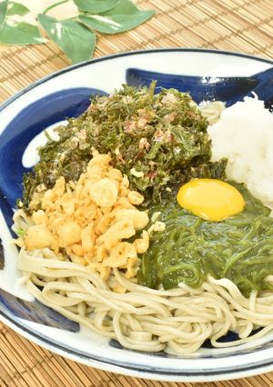 かつぶし海苔のめかぶおろし蕎麦-レシピのメイン写真