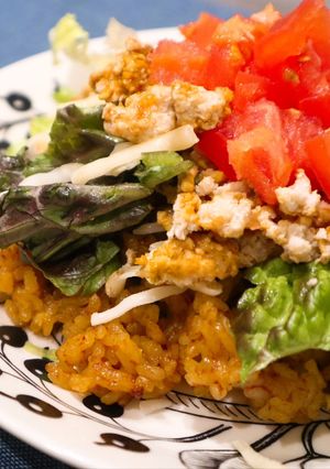 炊飯器ひとつでタコライス風炊き込みご飯-レシピのメイン写真