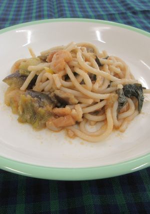 夏野菜たっぷりトマトスパゲッティ★神戸学校給食-レシピのメイン写真