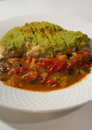 幸せ溢れる❤️『鶏胸肉の香草パン粉焼き』-レシピのメイン写真