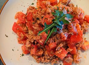 お酢でさっぱり！トマトとツナの冷製パスタ-レシピのメイン写真