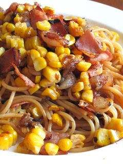 ベーコンとうもろこしのガリバタ醤油パスタ-レシピのメイン写真