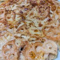 รูปของ ガレット♪シャキシャキ蓮根と豚肉で