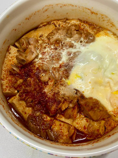 豆腐とツナと卵の韓国風レンチンおかず-レシピのメイン写真