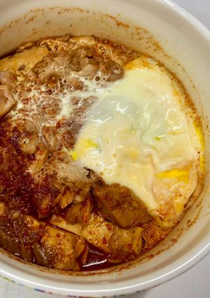 豆腐とツナと卵の韓国風レンチンおかず-レシピのメイン写真