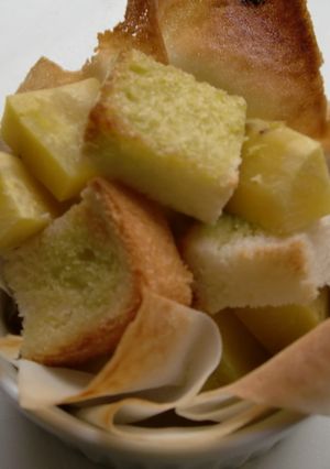 さつまいもとパンの抹茶ソース仕立て♪-レシピのメイン写真