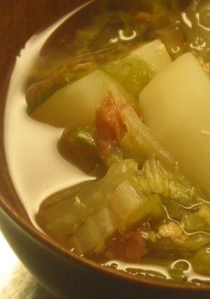 梅みそ汁-レシピのメイン写真