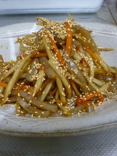 ご飯がススム!きんぴらごぼう☆-レシピのメイン写真