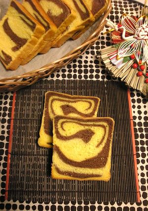 干支パン☆寅マーブル食パン-レシピのメイン写真