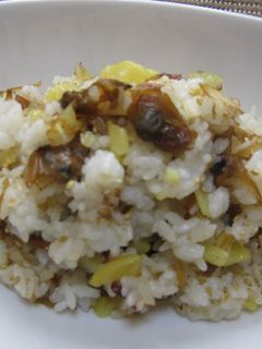 あさりの佃煮とたくあんの混ぜ混ぜご飯-レシピのメイン写真