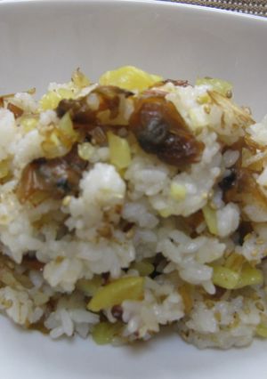 あさりの佃煮とたくあんの混ぜ混ぜご飯-レシピのメイン写真