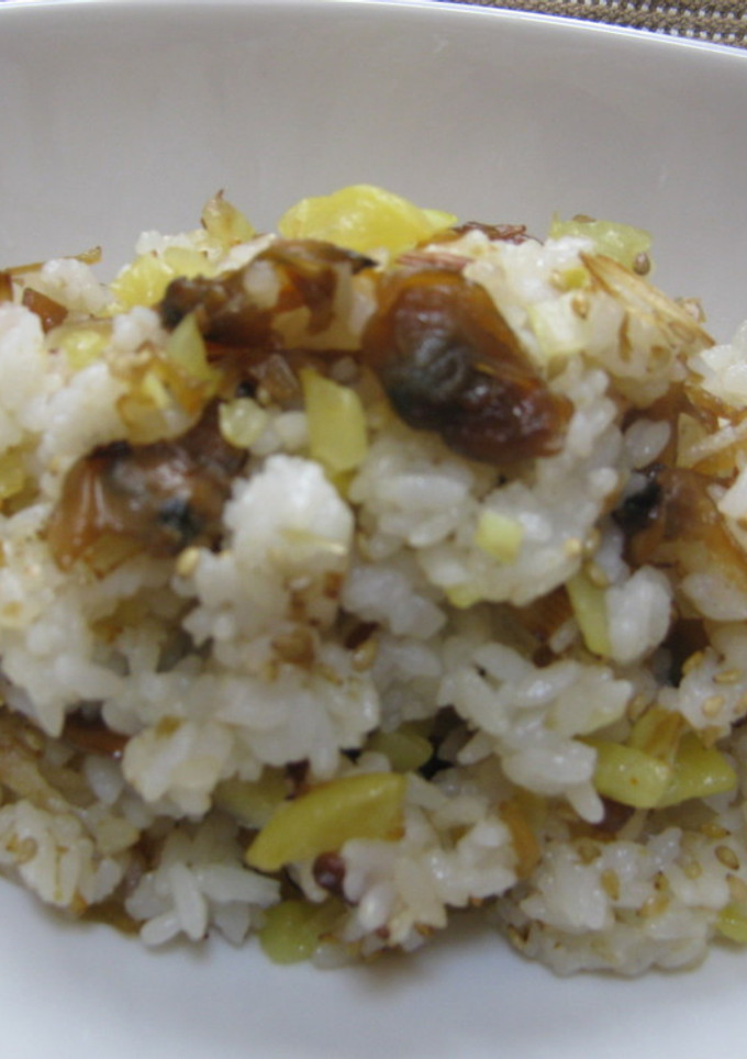 あさりの佃煮とたくあんの混ぜ混ぜご飯-レシピのメイン写真