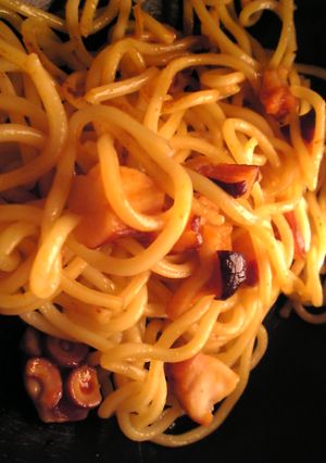 タコのバター醤油パスタ-レシピのメイン写真