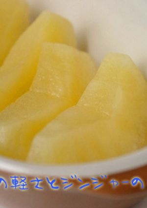 レンジで簡単♪白のりんごのコンポート-レシピのメイン写真