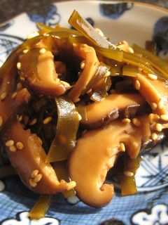 だしがらしいたけと昆布の佃煮【マクロビ】-レシピのメイン写真