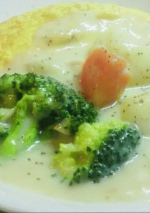あまったシチューでオムライスシチュー♪-レシピのメイン写真