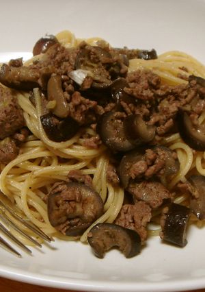 ひき肉となすのバジル☆パスタ-レシピのメイン写真