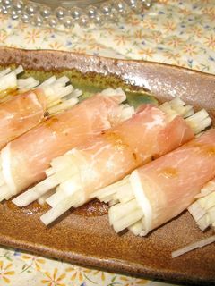 シャッキシャキで簡単!大根の生ハム巻き-レシピのメイン写真
