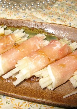 シャッキシャキで簡単！大根の生ハム巻き-レシピのメイン写真