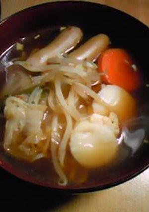 鍋の具乗っけて豪華なラーメン♪-レシピのメイン写真