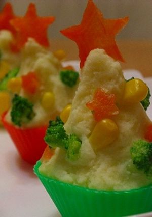 ☆マッシュポテトのクリスマスツリー☆-レシピのメイン写真
