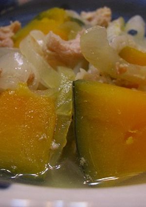 甘い煮物を食べない夫の為のかぼちゃ煮物-レシピのメイン写真