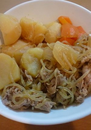 ☆絶品！豚肉で肉じゃが☆-レシピのメイン写真