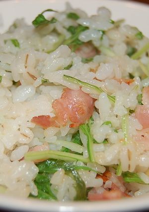 とっても簡単すぐできる♪水菜チャーハン-レシピのメイン写真