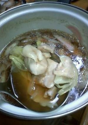 鶏肉いっぱいそばつゆ-レシピのメイン写真