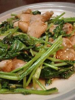 猪肉炒青菜「豚肉と小松菜の炒め物」-レシピのメイン写真