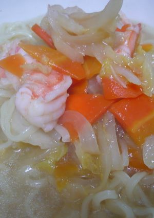 エビと野菜あんかけラーメン-レシピのメイン写真