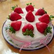 マンモス苺のケーキ