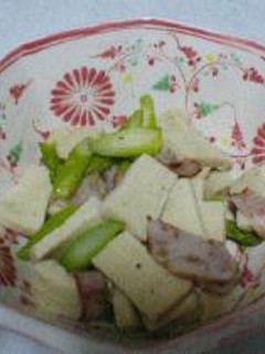 高野豆腐とアスバラの炒め物-レシピのメイン写真