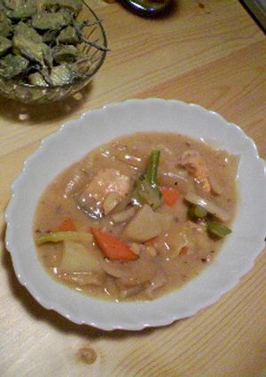 鮭と野菜の生姜ぽかぽかシチュー-レシピのメイン写真