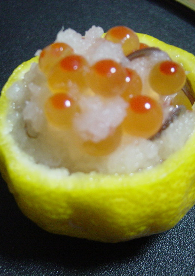 ゆず釜～イクラのみぞれあえ～-レシピのメイン写真