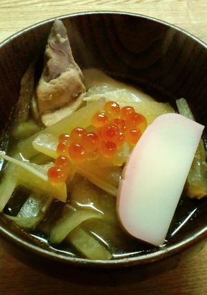 具だくさん田舎雑煮-レシピのメイン写真