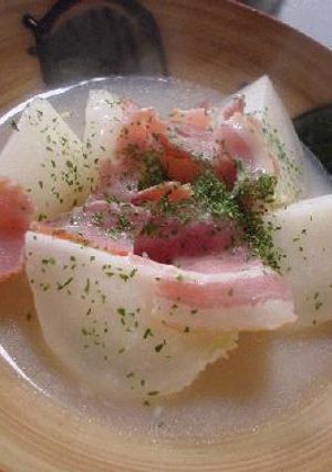 バター風味の「かぶとベーコンのミルク煮」-レシピのメイン写真