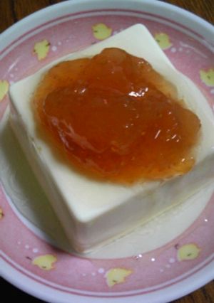 ☆豆腐デザート ジャムはちみつ☆-レシピのメイン写真