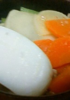 れんこんもちのお雑煮-レシピのメイン写真