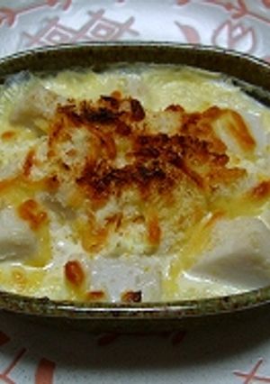 ゴマ豆腐とゆで卵のトロふわ簡単グラタン❤-レシピのメイン写真