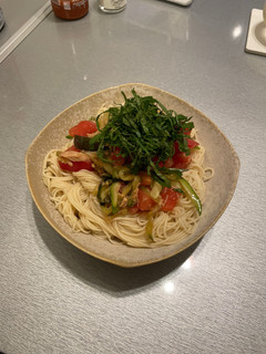 トマトなすのさっぱりツナ素麺-レシピのメイン写真