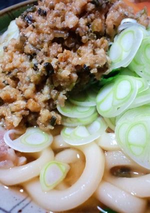 鳥ごまだしうどん-レシピのメイン写真
