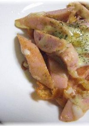 ソーセージのカレー風味かりっとチーズ-レシピのメイン写真