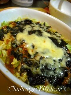 レンジで♪海苔トマト餅もんじゃ☆-レシピのメイン写真