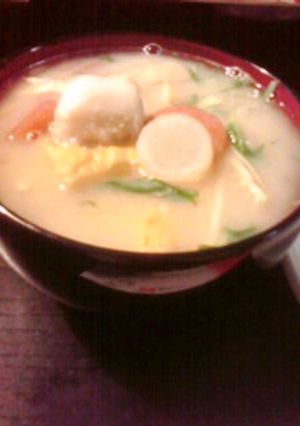 ◆具だくさん!!白味噌お雑煮◇-レシピのメイン写真