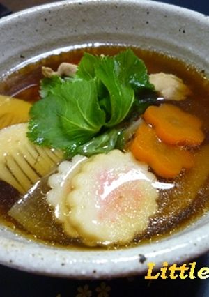 しょうゆベースのお雑煮-レシピのメイン写真