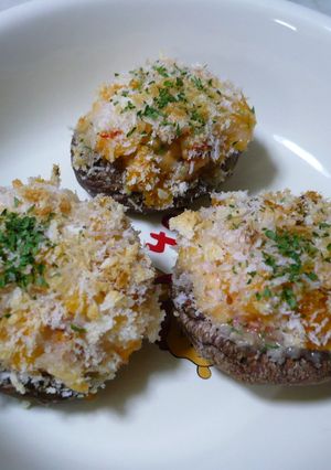 しいたけと海老のマヨケチャ焼き-レシピのメイン写真