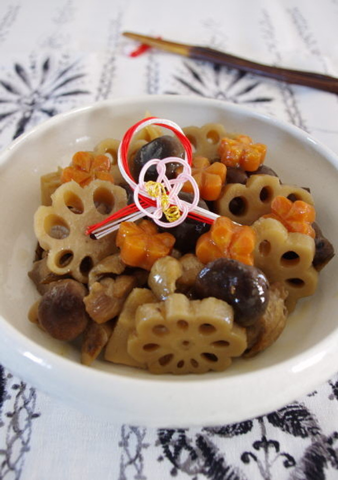 飾り切りで美しく♪家庭料理の定番 炒り鶏-レシピのメイン写真