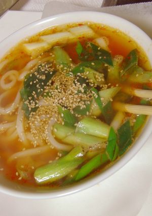 寒い日には辛味噌うどん-レシピのメイン写真