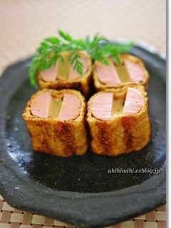 おさかなソーセージ油揚げチーズ巻き-レシピのメイン写真